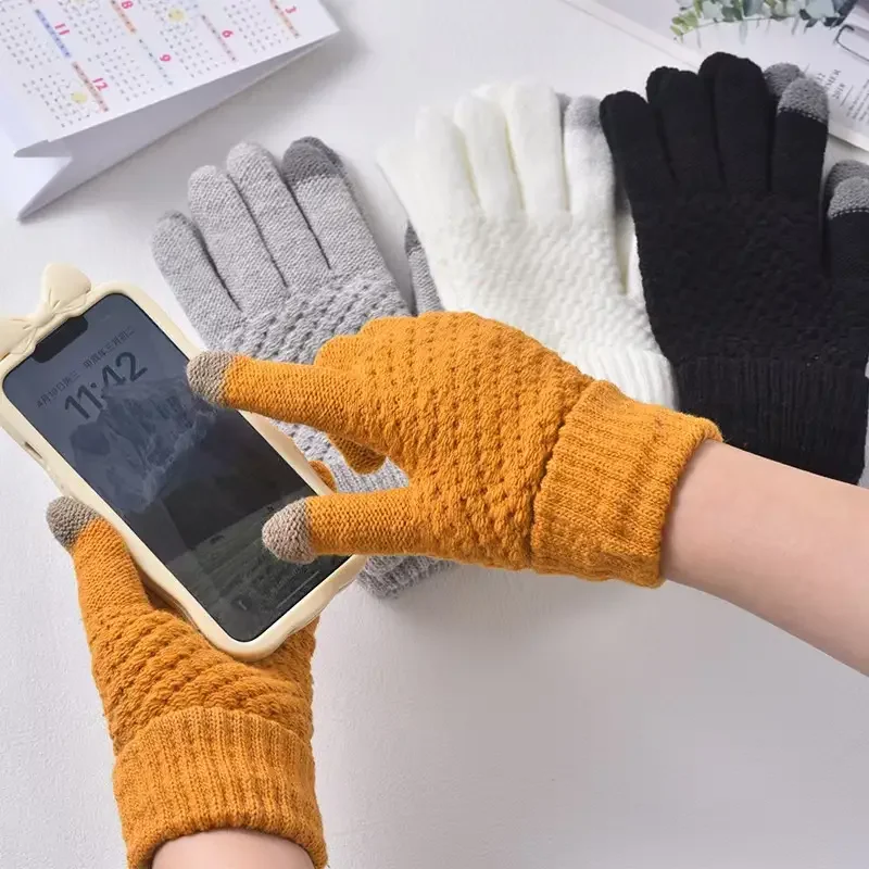 1-4Pairs Winter Touchscreen Gl - огляд і ціна Wool Glove Lined